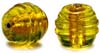 Swirled Oval Gold foil beads - click here for large view